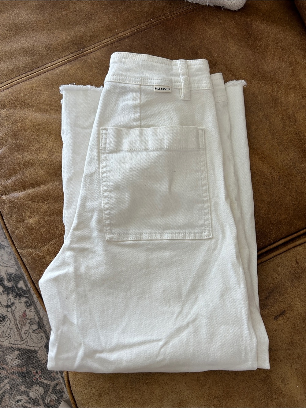 Billabong White High-Rise Pocket Jeans